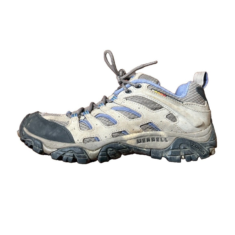 Merrell Moab 2 Shoes Womens 9 Aluminum Marlin Waterproof Vibram Hiking Trail
